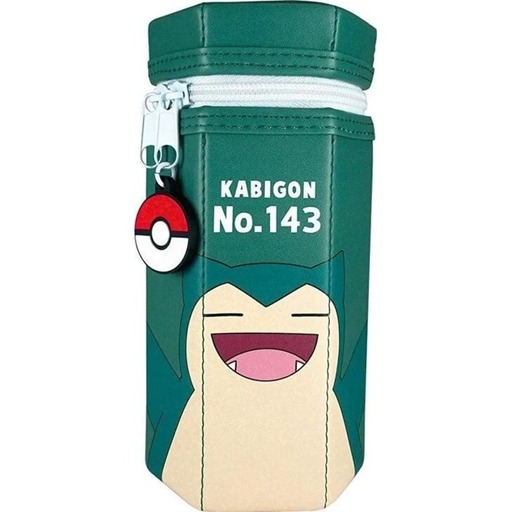 Pokemon Snorlax Pencil Case Kabigon Hexagonal Standing Pouch From Japan NEW